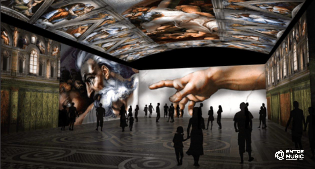 MIS Experience abre, em 28/01, exposição com imersão inédita na Capela Sistina e nos afrescos de Michelangelo MIS Experience. Foto: Divulgação / Internet