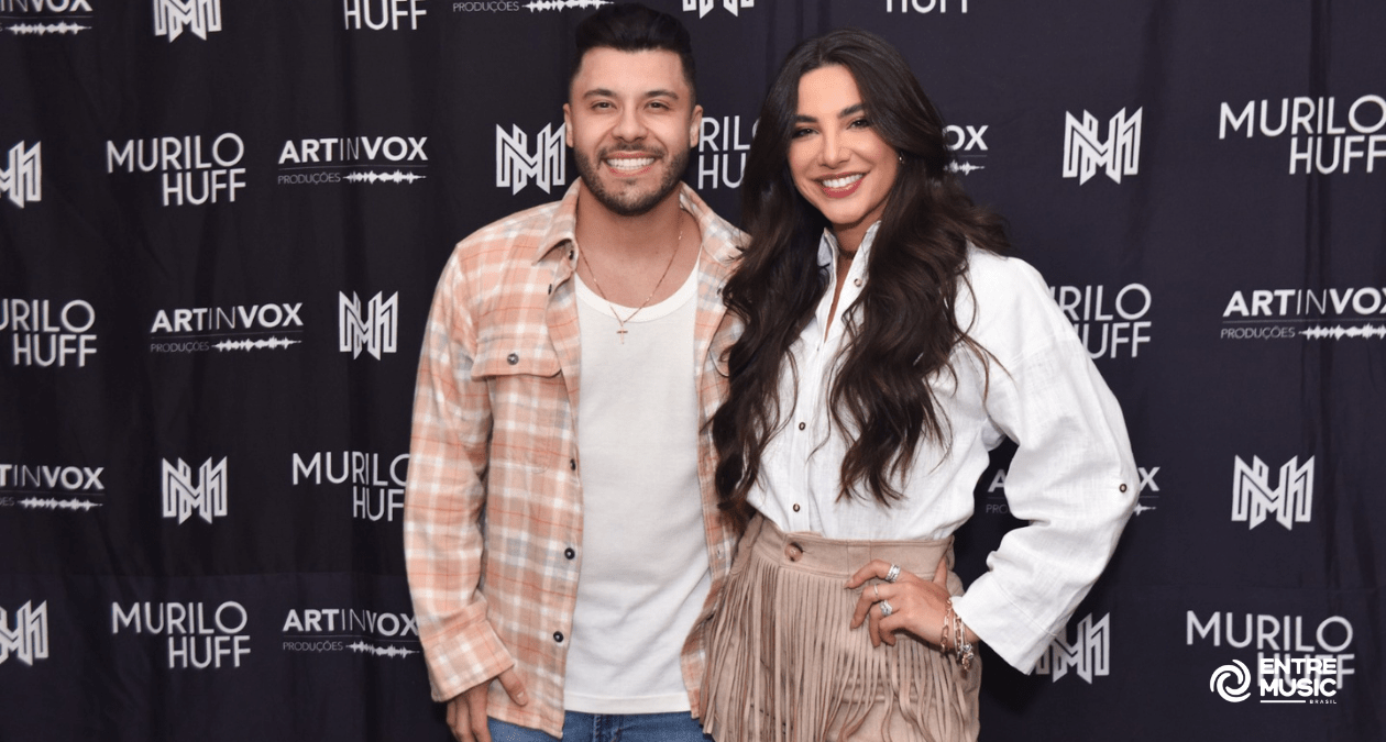 Ao lado da namorada Gabriela Versiani, Murilo Huff se apresenta no Tão Ser Tão