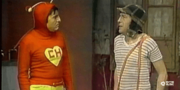 Chaves x Chapolin. Foto: Divulgação / Internet
